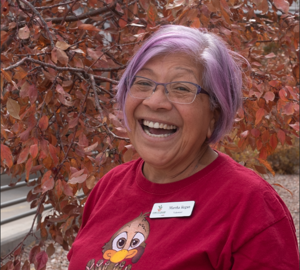 Martha Regan volunteers